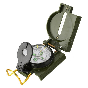 2023newPortable Compass Outdoor Camping Αναδιπλούμενη Πυξίδα Πράσινη Πεζοπορία Survival Trip ακριβείας Navigation Expedition