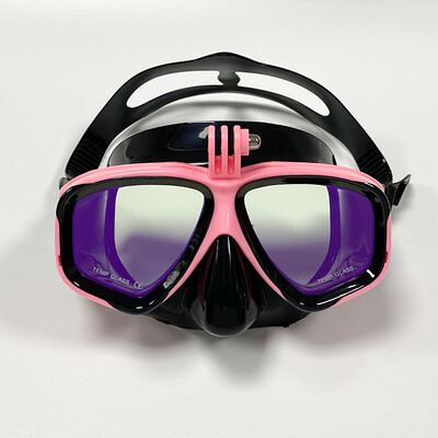 Mască subacvatică profesională de scufundări Ochelarii de scufundări sunt potriviți pentru camera sportivă mică GoPro, masca de scufundare complet uscată