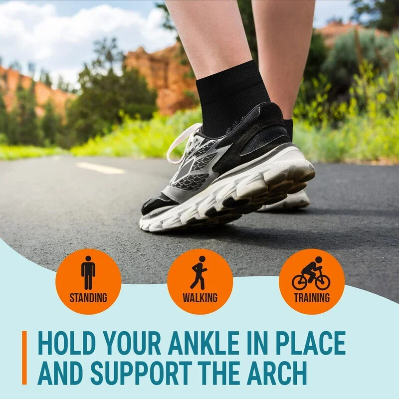 XQQMXX 1 par čarapa za neuropatiju, kompresijske čarape za gležnjeve za muškarce, žene, umirujuće čarape za steznik za gležanj, za ublažavanje bolova kod plantarnog fasciitisa