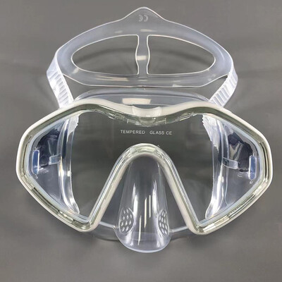 QYQ Profesionāla niršanas maska niršanai ar akvalangu Niršanas aizsargbrilles Silikona Panorāmas niršanas maska Pieaugušo peldēšanas brilles Snorkelēšanai