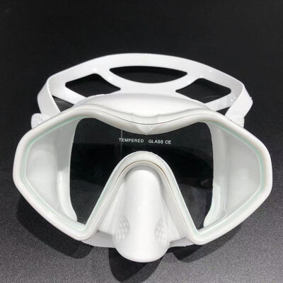 QYQ Profesionāla niršanas maska niršanai ar akvalangu Niršanas aizsargbrilles Silikona Panorāmas niršanas maska Pieaugušo peldēšanas brilles Snorkelēšanai