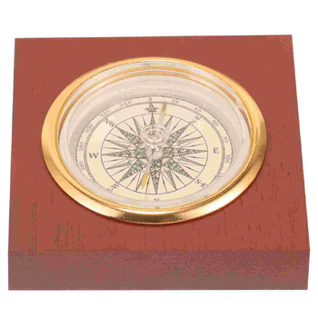 Vintage Compass Guide Marine Retro Backpacking Survival Navigation πολλαπλών χρήσεων Κινεζικός χάρτης Ξύλινο ταξίδι