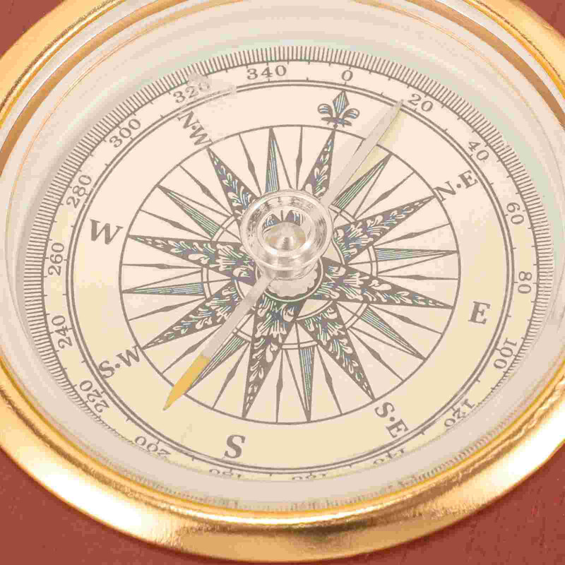 Ghid de busolă de epocă Marine Retro Rucsac cu rucsac Navigație de supraviețuire Hartă chineză multifuncțională Călătorie din lemn