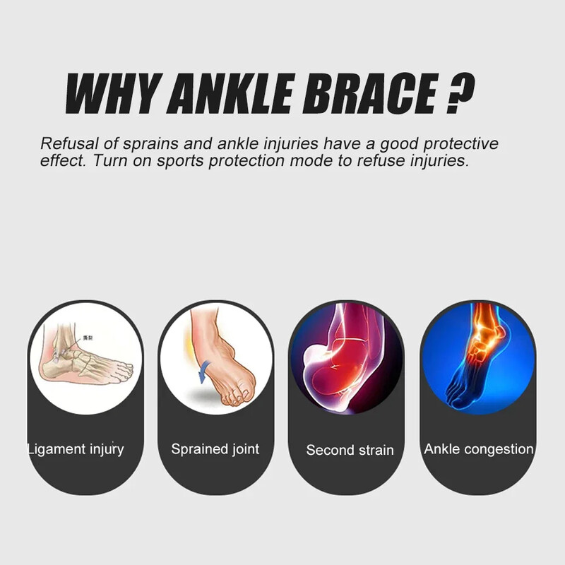 1 gab. Regulējams potītes stiprinājums vīriešiem un sievietēm — potītes atbalsta ietīšana plantāra fascīta, Ahileja cīpslas, nelieliem sastiepumiem, sportam