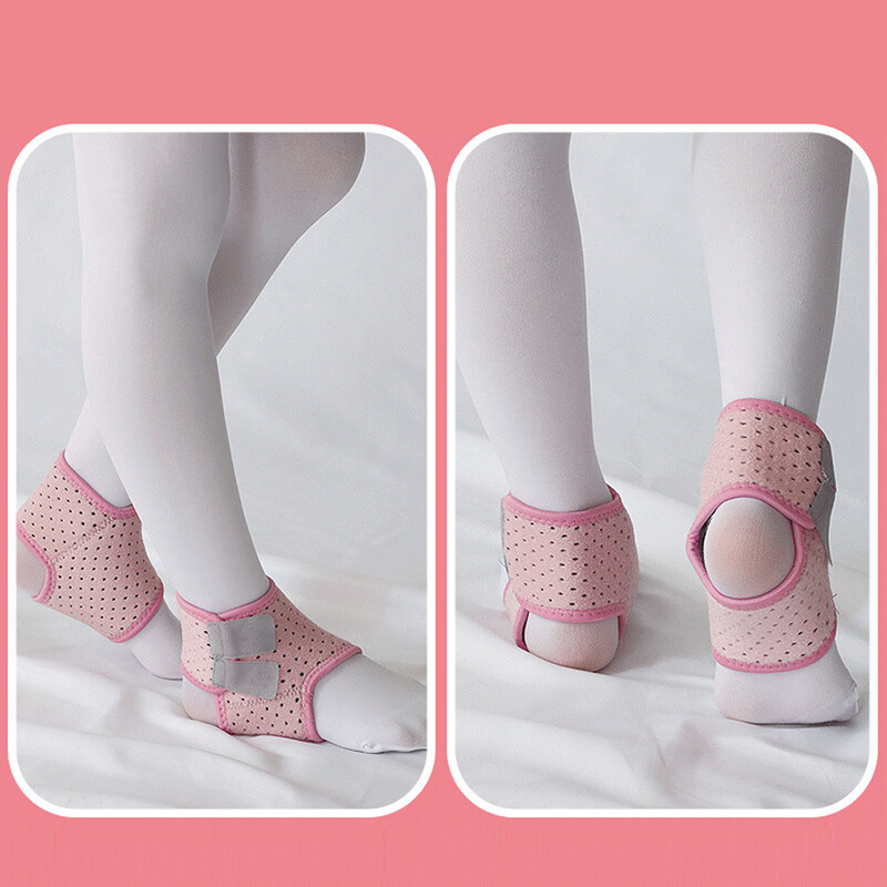 1 pereche de suporți pentru glezna pentru copii, stabilizator de gleznă, protector de gleznă pentru copii reglabil, învelișuri pentru sport, dans, suport pentru picioare, suport pentru arc