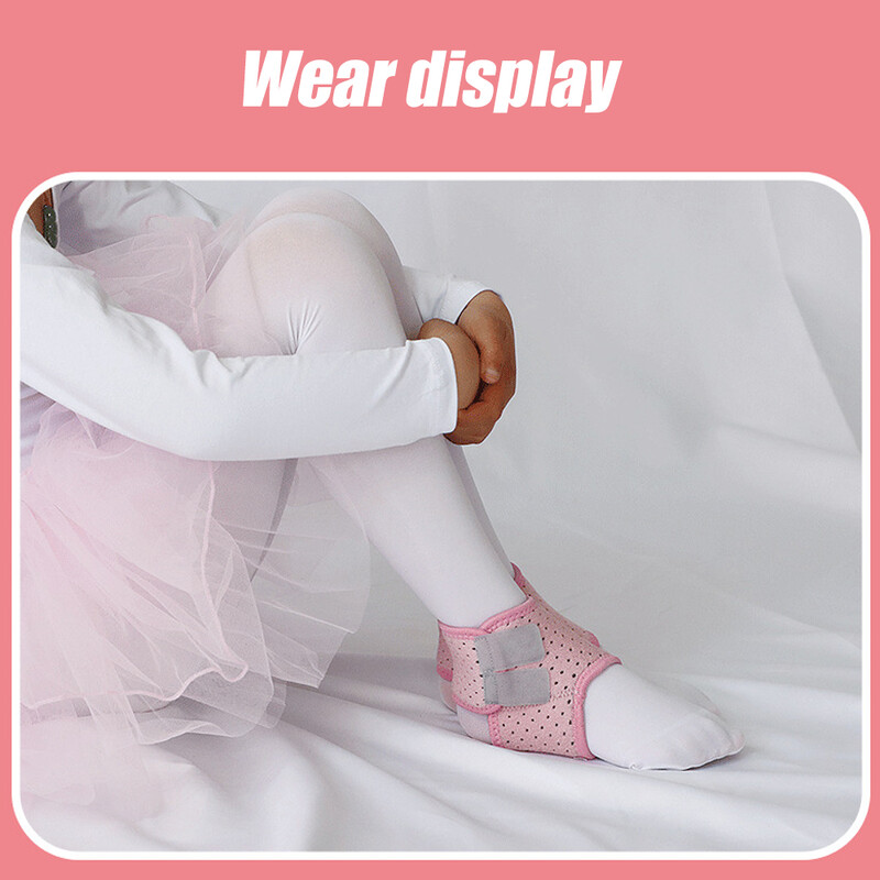 1 pereche de suporți pentru glezna pentru copii, stabilizator de gleznă, protector de gleznă pentru copii reglabil, învelișuri pentru sport, dans, suport pentru picioare, suport pentru arc