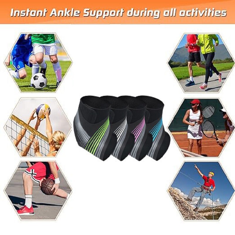 1 par podesivih steznika za gležanj, kompresijski rukav, elastična zaštita, omotač za gležnjeve, žene, muškarci, meka podrška za gležnjeve, artritis uganut