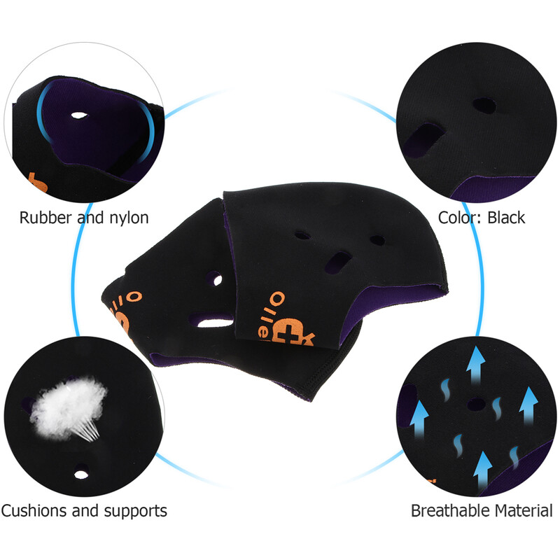 1 pár športových ponožiek na päty s plantárnou fasciitídou, proti praskaniu pri zápale Achillovej šľachy, mozoľoch, ostrohách, popraskaných nohách, úľave od bolesti, chrániče päty