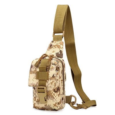 Taktiskā krūšu soma āra pārgājienu komplekts EDC sporta soma plecu soma Crossbody Pack Assault somiņa pārgājieniem riteņbraukšanai kempingā