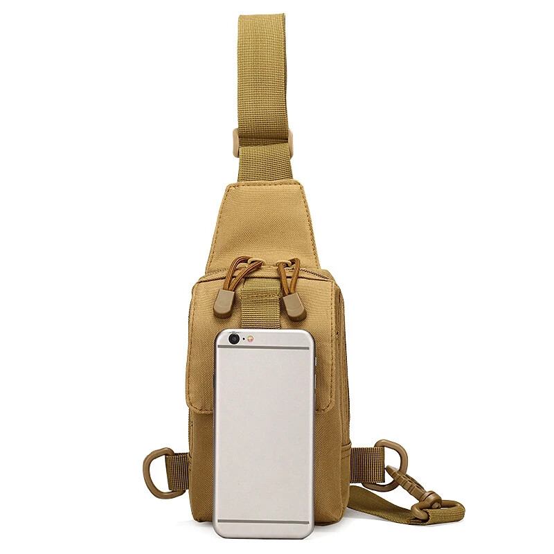 Taktiskā krūšu soma āra pārgājienu komplekts EDC sporta soma plecu soma Crossbody Pack Assault somiņa pārgājieniem riteņbraukšanai kempingā