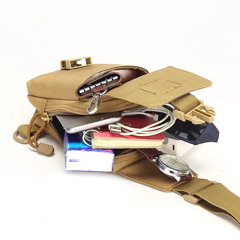 Taktiskā krūšu soma āra pārgājienu komplekts EDC sporta soma plecu soma Crossbody Pack Assault somiņa pārgājieniem riteņbraukšanai kempingā