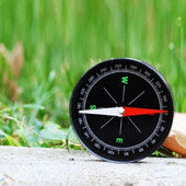 Busolă portabilă mare, impermeabilă, în aer liber, de înaltă precizie, magnetică puternică, didactică, multifuncțională, 70 mm