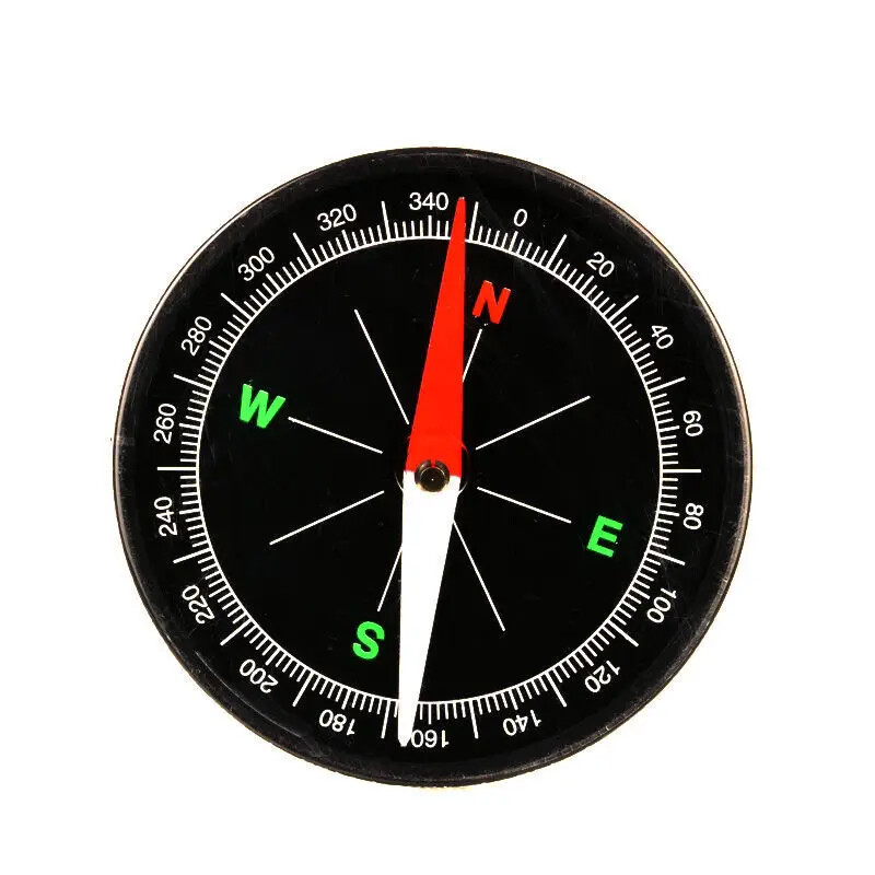 Busolă portabilă mare, impermeabilă, în aer liber, de înaltă precizie, magnetică puternică, didactică, multifuncțională, 70 mm