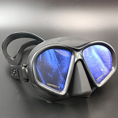 Lentile oglindă Mască de scufundări pentru adulți Set de snorkel Set de ochelari de snorkeling anti-ceață Mască de scuba Mască de înot Ochelari de protecție cu lentile din sticlă temperată Bărbați