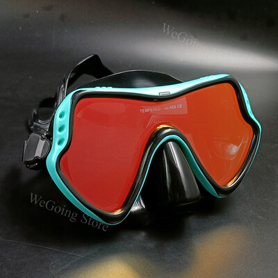 Lentile oglindă Mască de scufundări pentru adulți Set de snorkel Set de ochelari de snorkeling anti-ceață Mască de scuba Mască de înot Ochelari de protecție cu lentile din sticlă temperată Bărbați