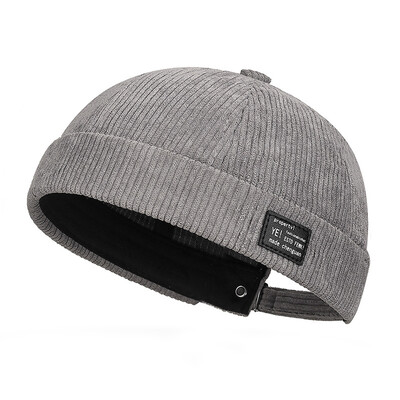 Brimless Skullies kapa Vintage pamuk Muška podesiva stanodavna doker kapa Višenamjenske kapice šeširi Ulična kapa šešir Hip hop šeširi