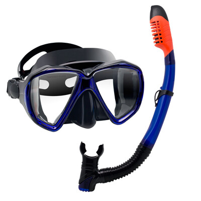 EXP VISION-Mască de scufundare anti-ceață pentru adulți, kit de scufundare panoramică, snorkel uscat, sticlă securizată, înot