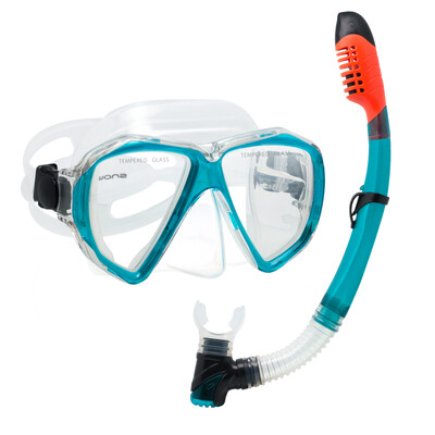EXP VISION-Mască de scufundare anti-ceață pentru adulți, kit de scufundare panoramică, snorkel uscat, sticlă securizată, înot