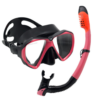 EXP VISION-Mască de scufundare anti-ceață pentru adulți, kit de scufundare panoramică, snorkel uscat, sticlă securizată, înot