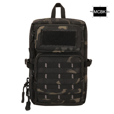 Taktická 3P taška na mobilný telefón, maskáčová, vodotesná, nylonová, Molle, poľovnícka, outdoorová, turistická, cyklistická, bedrová taška