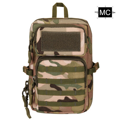 Taktická 3P taška na mobilný telefón, maskáčová, vodotesná, nylonová, Molle, poľovnícka, outdoorová, turistická, cyklistická, bedrová taška