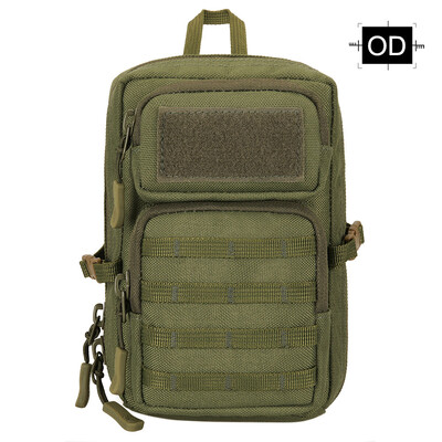 Taktická 3P taška na mobilný telefón, maskáčová, vodotesná, nylonová, Molle, poľovnícka, outdoorová, turistická, cyklistická, bedrová taška