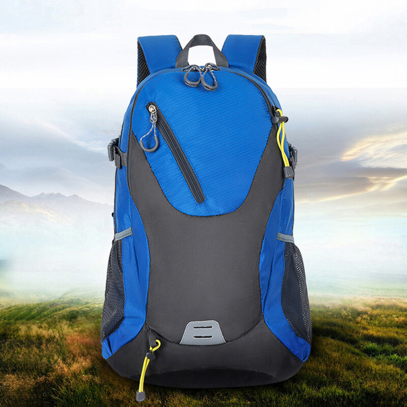 40 L ceļojumu bagāžas somas Lielas ietilpības poliestera ikdienas mugursoma ar atstarojošu lenti vīriešiem, sievietēm, ērta pārgājieniem, ceļojot