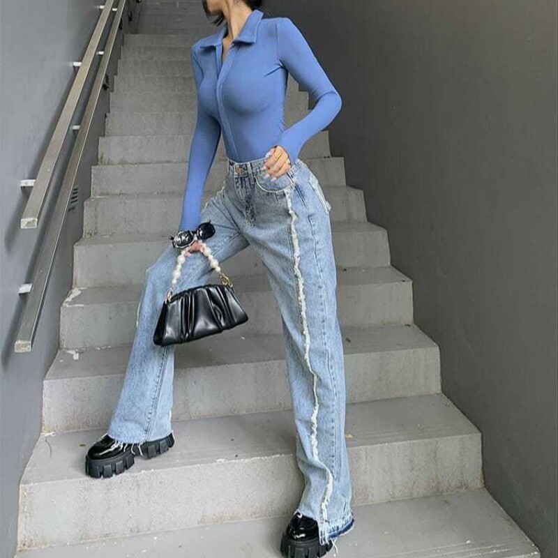 Bodiji sievietēm, ar rāvējslēdzēju, seksīgi amerikāņu stila retro bodikons, modes, ikdienišķs, ar garām piedurknēm, pavasaris, rudens.