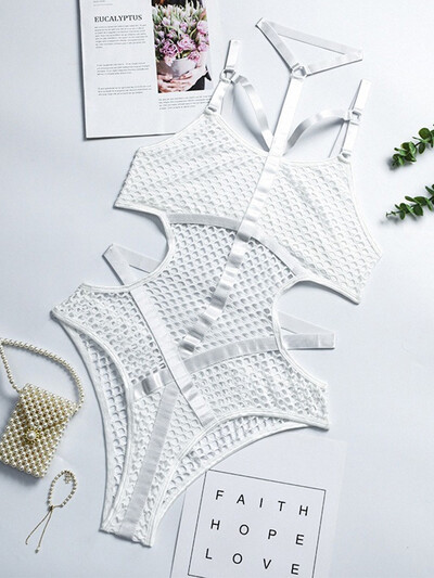 AltGoth Gothic Sexy Fishnet Kombinezons sievietēm Harajuku Streetwear Mall Goth See Through Bodysuit naktsklubs Hollow Out Emo Rompers