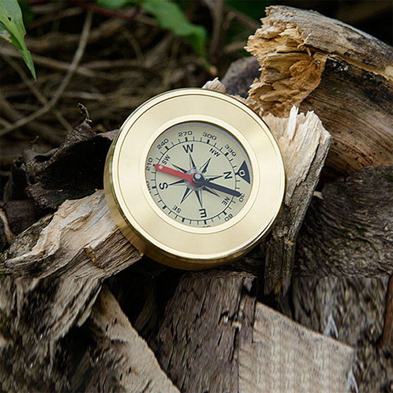 Compass Outdoor Playset Туристическа екипировка Pocket Style Classic Survival Mini Acrylic Brass Waterproof Student Travel Navigation