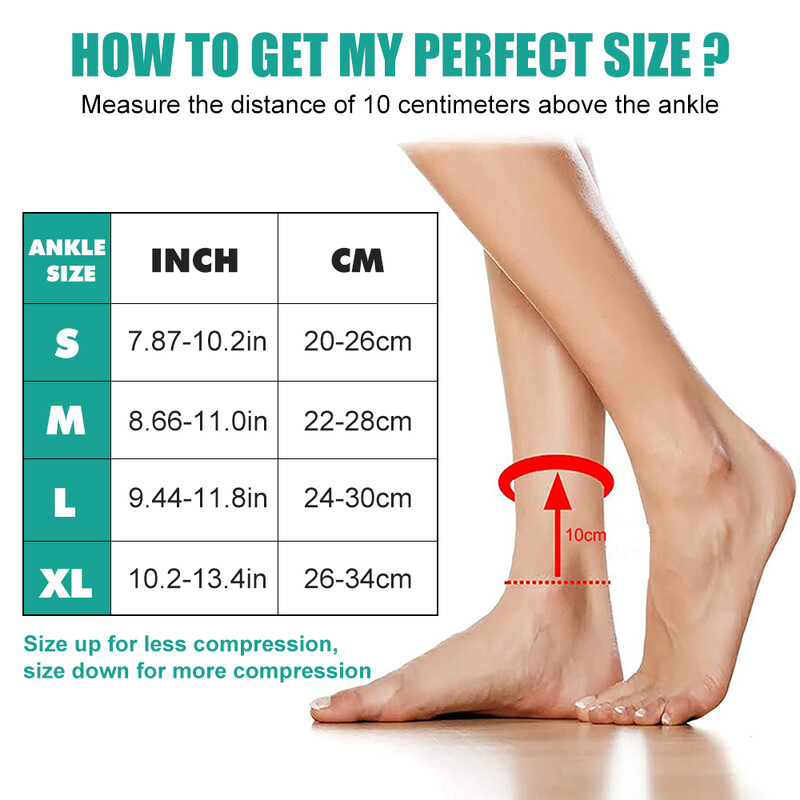 1Gb kompresijas potītes stiprinājums sievietēm vīriešiem silikona potītes piedurknes atbalsts, stabilizējošais pēdas balsts Tendoniti sporta potītes stiprinājums, sāpes
