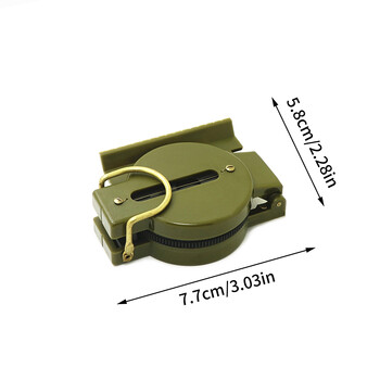 Portable Compass Outdoor Camping Folding Len Compass Green Hiking Survival Trip Precise Navigation Expedition