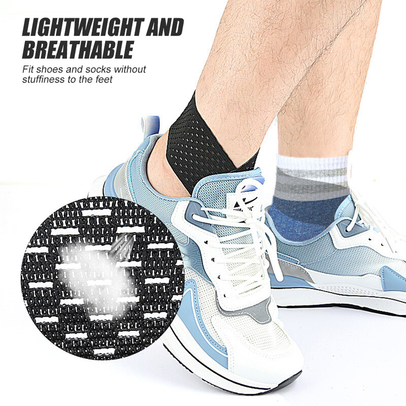 1 bucăți de sprijin pentru gleznă pentru femei și bărbați, curea de compresie pentru gleznă, înveliș pentru picioare pentru sport și glezna cu entorsă