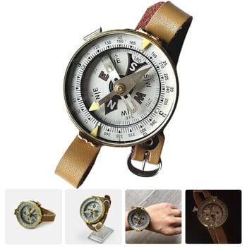 Πολυλειτουργικό Vintage ρολόι Compass Camping Outdoor Supplies Russian Metal για πεζοπορία