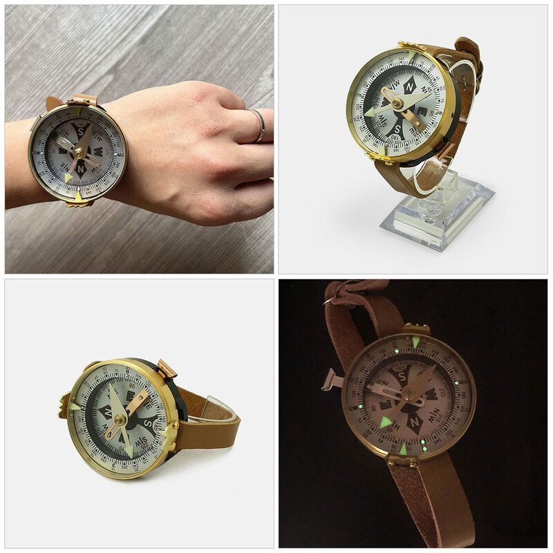 Daudzfunkciju vintage pulksteņu kompass kempings āra piederumiem krievu metāls pārgājieniem