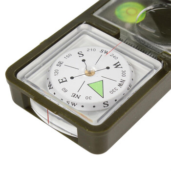 Survival Compass Υψηλής Ακρίβειας Professional Metal Sight Compass Φωτεινός για Υπαίθρια Πεζοπορία Αναρρίχηση Εξερεύνηση γεωλογίας