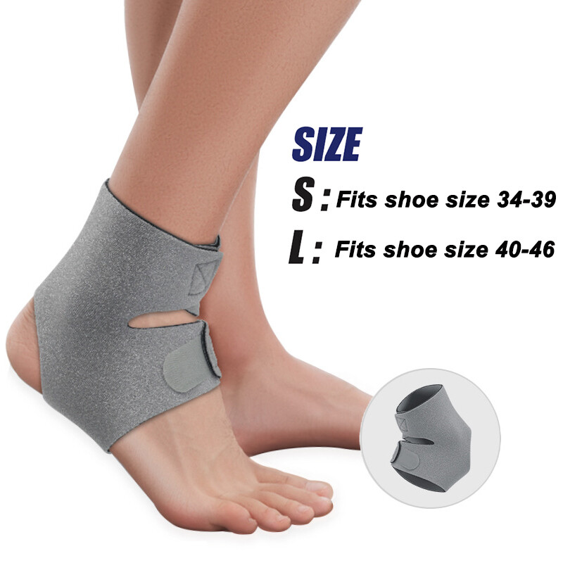 1PC Aizsargājošs futbola potītes balsts Basketbola potītes stiprinājuma kompresijas siksna Ahileja cīpslas stiprinājums, sastiepums, aizsargājošs pēdas pārsējs