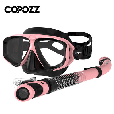 COPOZZ 2023 Set de mască de scufundări Ochelari de protecție anti-ceață cu tub pentru ochelari de snorkel Curea reglabilă pentru femei bărbați mască de înot pentru adulți