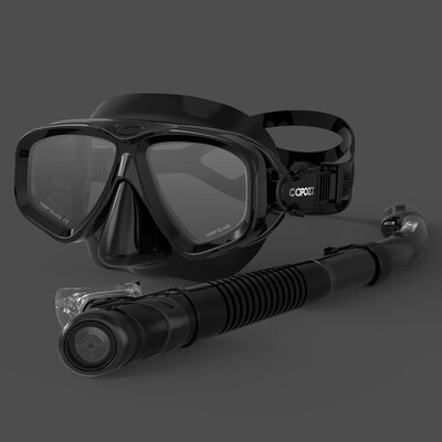 COPOZZ 2023 Set de mască de scufundări Ochelari de protecție anti-ceață cu tub pentru ochelari de snorkel Curea reglabilă pentru femei bărbați mască de înot pentru adulți