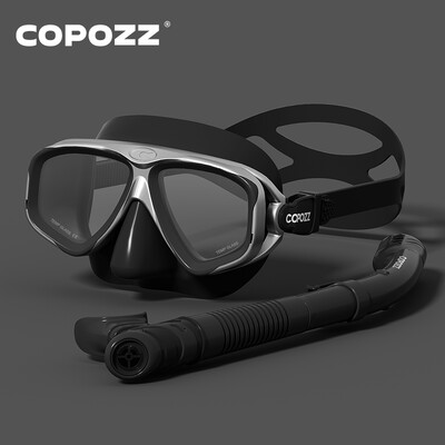 COPOZZ 2023 Set de mască de scufundări Ochelari de protecție anti-ceață cu tub pentru ochelari de snorkel Curea reglabilă pentru femei bărbați mască de înot pentru adulți
