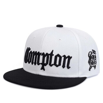 Нова шапка COMPTON CAP Street Dance Snapback Hat Hip Hop Headwear за мъже, жени, възрастни, ежедневна бейзболна шапка за открито слънце