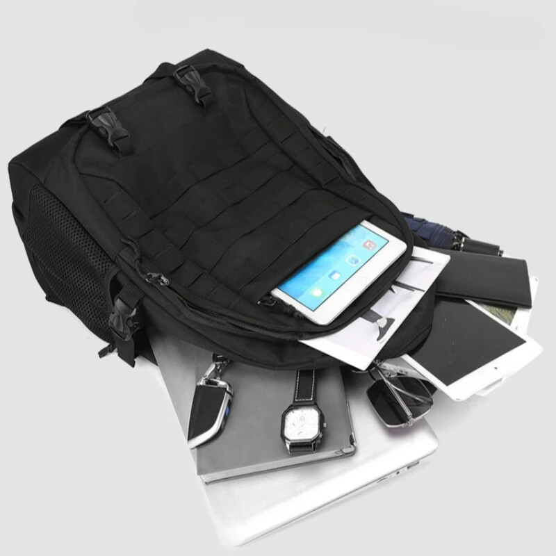 Rucsac tactic de 45 l, geantă Molle în aer liber, rucsac Oxford pentru bărbați și femei, drumeții, camping, vânătoare, sport, genți de călătorie