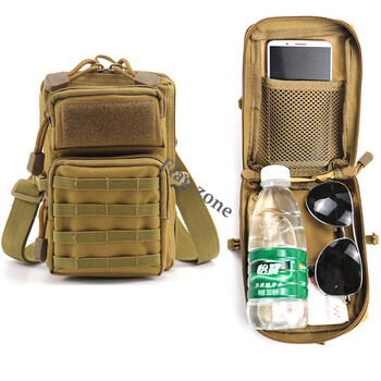 Tactical Shoulder Bag Molle Τσάντα μέσης Molle Camouflage Fanny Pack Άντρες Κυνήγι Πεζοπορία Ταξίδι Κάμπινγκ Νάιλον θήκη κινητού τηλεφώνου