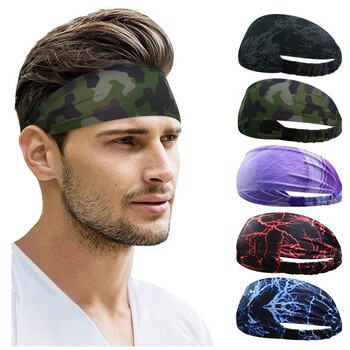 Headband Sweat Band Sport Head Hair Επίδεσμος Προπόνηση Γυμναστήριο Τένις Γυμναστήριο Τζόκινγκ Μπάσκετ Τρέξιμο μπάσκετ Γυναικείο Αντρικό περιτύλιγμα κεφαλής