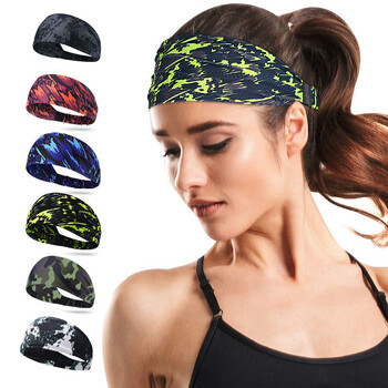 Headband Sweat Band Sport Head Hair Επίδεσμος Προπόνηση Γυμναστήριο Τένις Γυμναστήριο Τζόκινγκ Μπάσκετ Τρέξιμο μπάσκετ Γυναικείο Αντρικό περιτύλιγμα κεφαλής