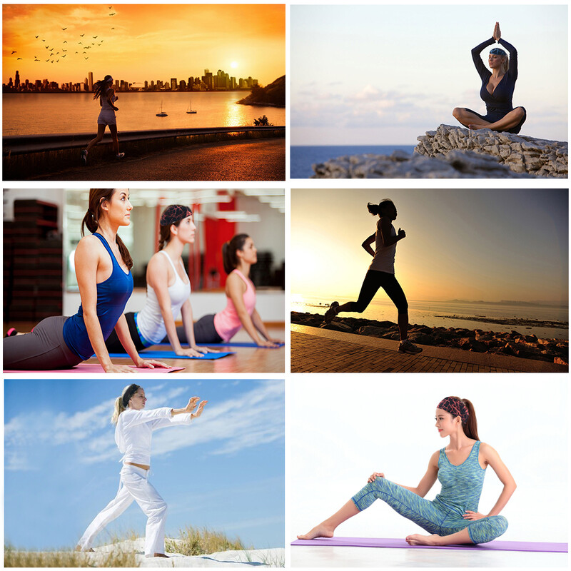 Banda de transpirație sport, elastică, absorbantă, pentru transpirație, unisex, bărbați, femei, fitness, alergare, ciclism, yoga, benzi de siguranță pentru păr, bandaj pentru păr