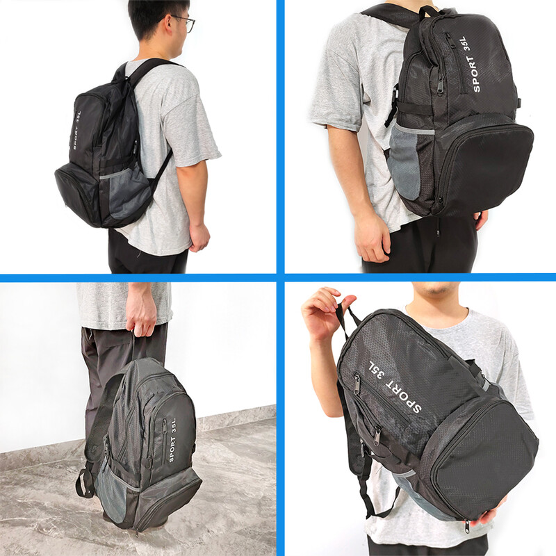 Sulankstoma kuprinė moterims 35 l lengvas kelioninis nešiojamas kuprinės krepšys vyrams, didelės talpos laisvalaikiui didelio dydžio krepšys