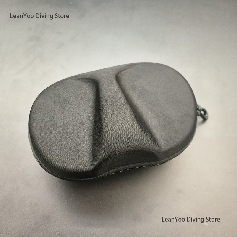 Välispeeglist karastatud klaasist snorgeldamismask UV-kaitsega sukeldumisprillid ujumispakendis mustas lukuga karbis