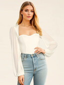 Gtpdpllt Seksikas Body Naiste Romperid Rib Mesh Patchwork Must Valge Bodycon Pikad varrukad ühes tükis Bodysuits Top Y2K Jumpsuit