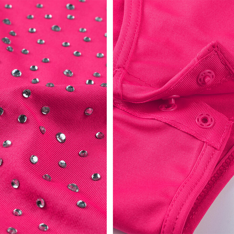 CyiExi Sieviešu seksīgs Rhinestone Bodijs ar īsām piedurknēm Bodycon Bodycon ar apaļu kakla apkakli Sieviešu naktsklubu apģērbi ķermeņa topi S-XL